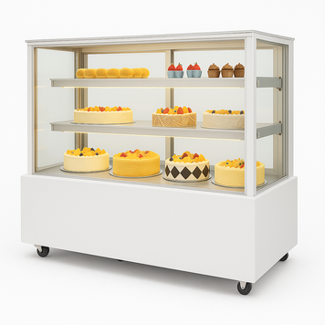 Витрина холодильная кондитерская Hurakan HKN-LPD210S white (1,2 м, квадратная) HKN-LPD210S WHITE фото