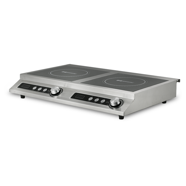 Плита індукційна професійна Hurakan HKN-ICF70D 2-х конфорочна, 7000w HKN-ICF70D фото